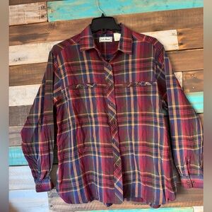 Vintage L.L. Bean Scotch Plaid Flannel